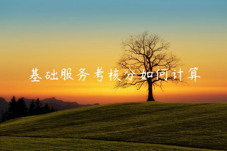 基礎(chǔ)服務(wù)考核分如何計(jì)算